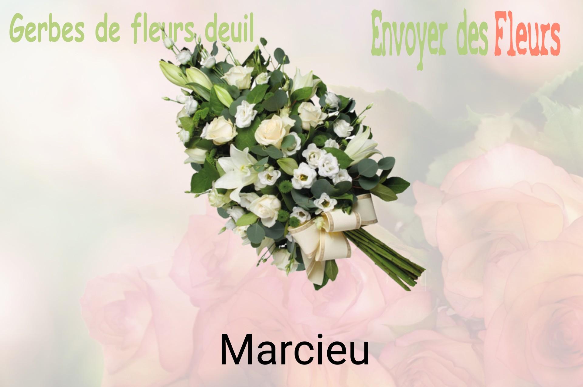 Gerbe de fleurs de deuil livrée à Marcieu